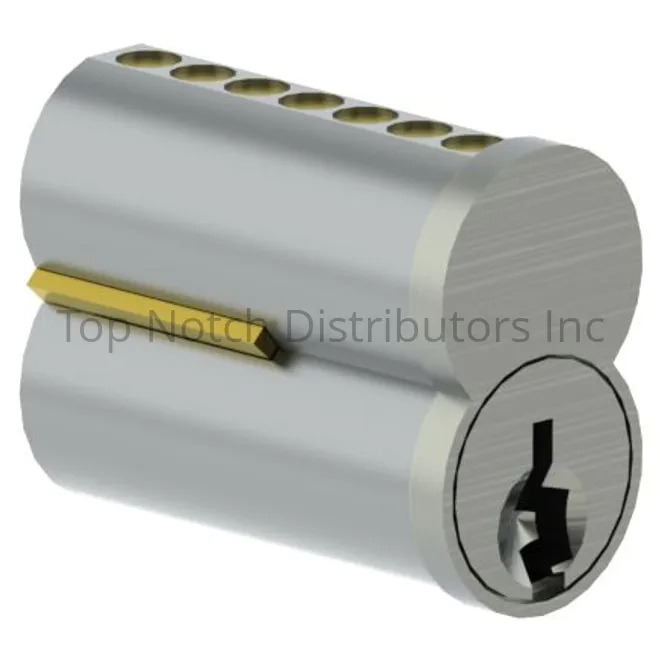 3982C26D Combinated 7 Pin Best Keyway Small Format Interchangeable Core with 2 Keys - Satin Chrome Finish