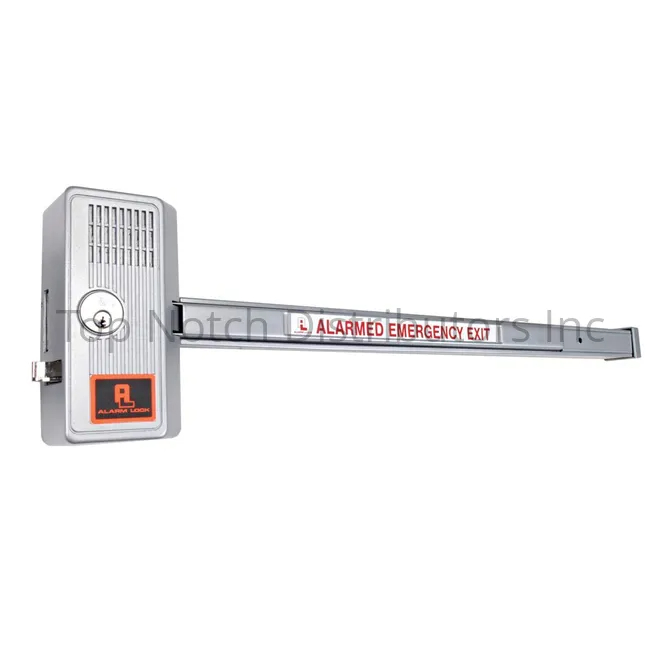 70028 36 in. Alarmed Bar Panic Lock - Aluminium Finish