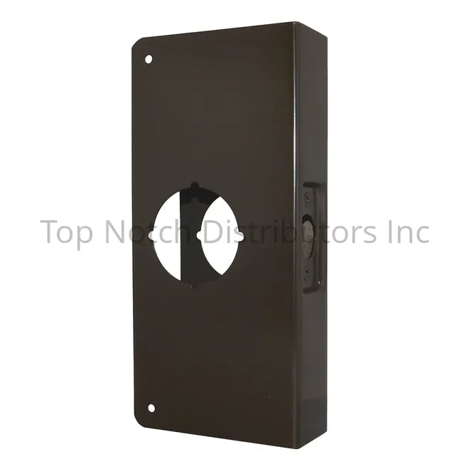 Don-Jo CW310B Classic Wrap Around for Cylindrical Door Locks with 2.75 in. Backset & 1.38 in. Door - Oil Rubbed Bronze Finish
