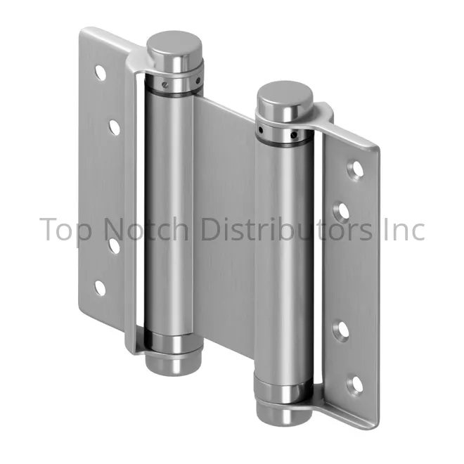 DASHS4U32D 4 in. Double Action Saloon Hinge - Satin Stainless Steel Finish