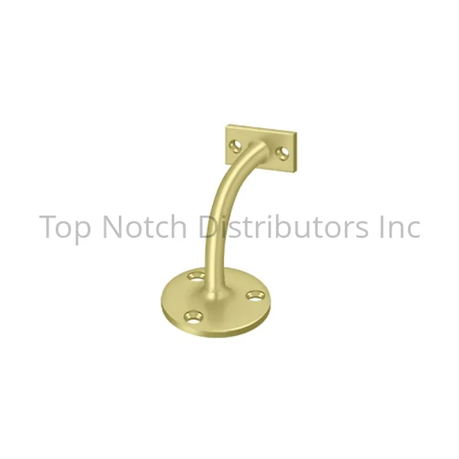 HRC175U3-UNL 3.19 in. Projection Light Duty Hand Rail Brackets - Unlacquered Brass Finish
