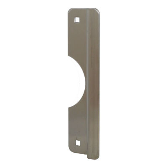 Don-Jo OSLP107630 2.63 x 7 in. Short Latch Protector for Outswing Doors - Satin Stainless Steel Finish
