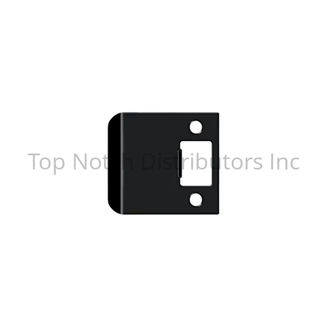 2.5 in. Extended Lip Strike Plate - Overall Black Finish