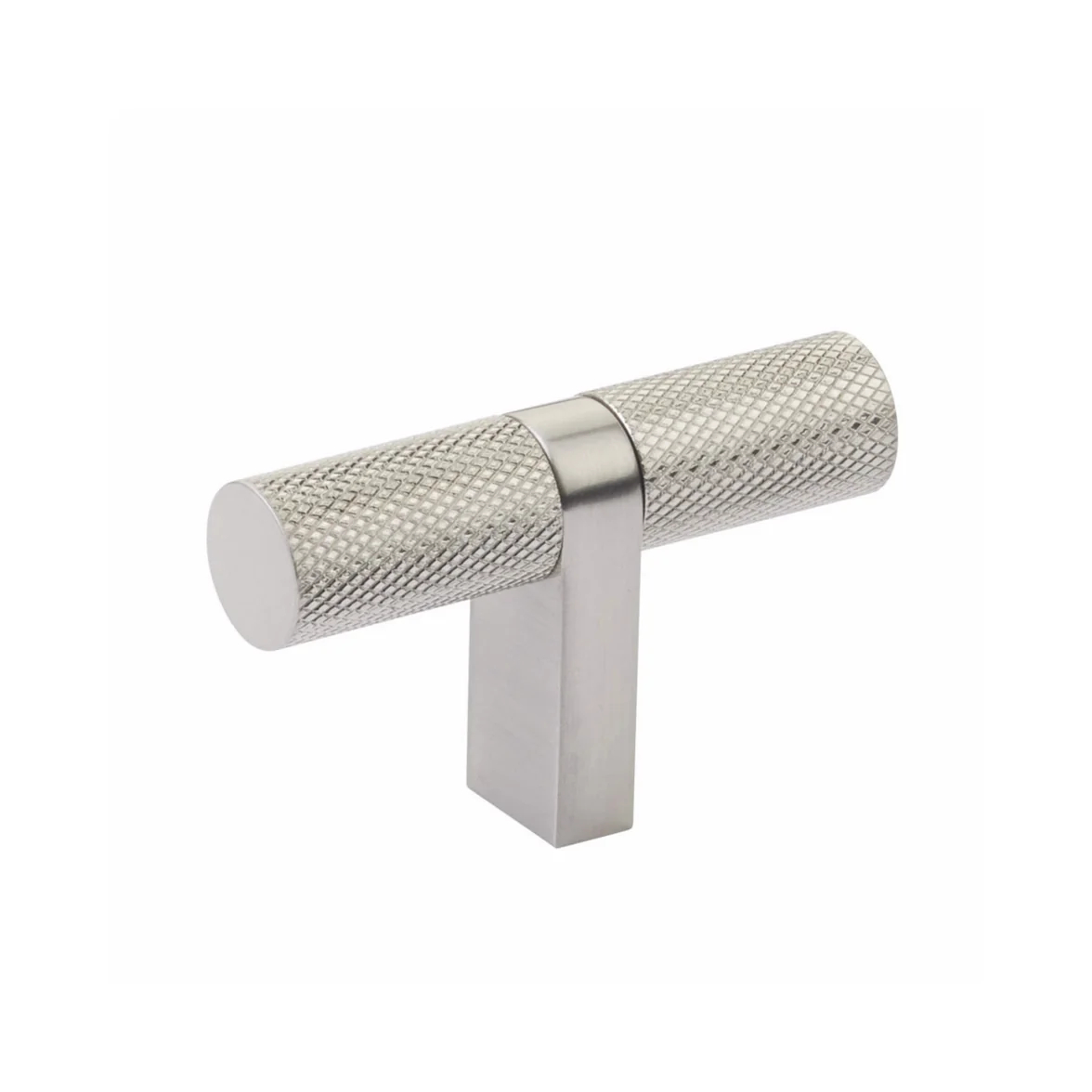 86656.RCBUS15.KNUS15 2.25 in. Rectangular Bar Stem T-Knob, Satin Nickel