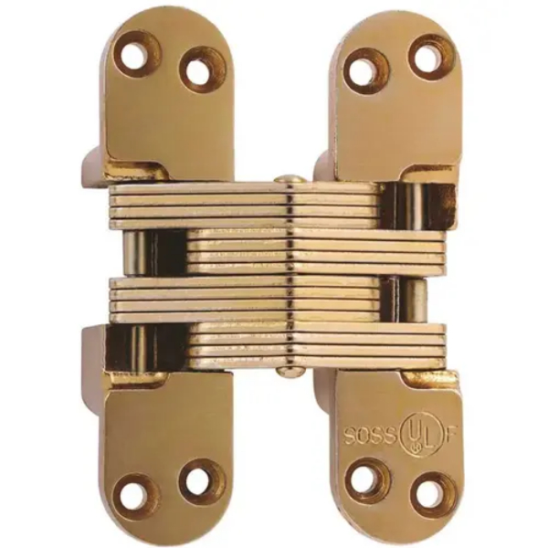 418US4 1.12 x 4.60 in. Satin Brass Invisible Hinge
