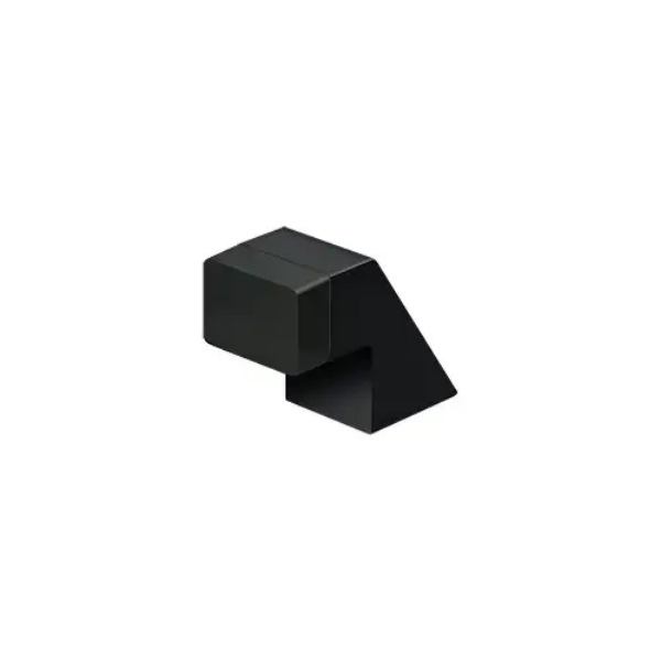 FDB125U19 1.25 in. Contemporary Solid Brass Floor Door Bumper, Paint Black