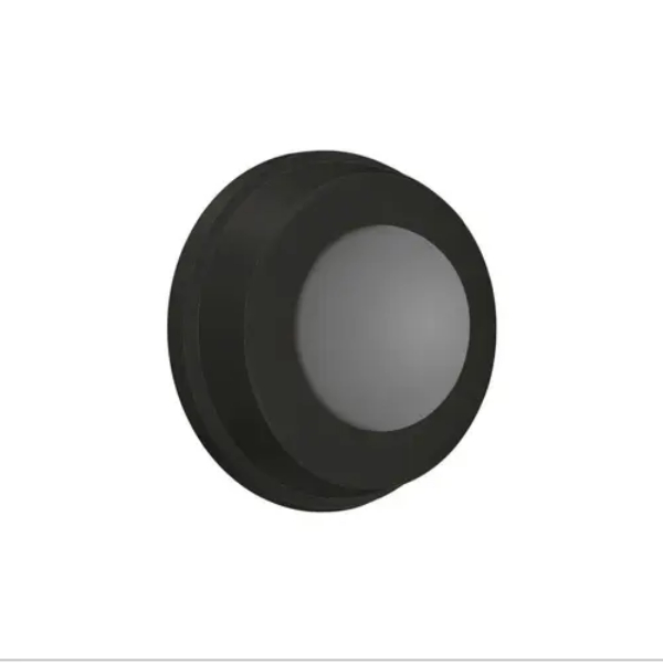 WB100U19 1 in. Diameter Flush Bumper, Black Finish