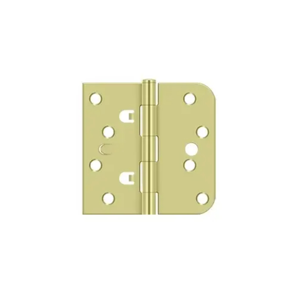 DE44058TT3 4 x 4 x 0.62 in. Square Hinge, Polished Brass