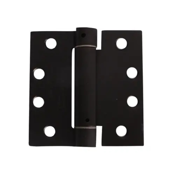 H44S00OB 4 x 4 in. Square Corner Spring Hinge, Oil Rubbed Bronze Finish