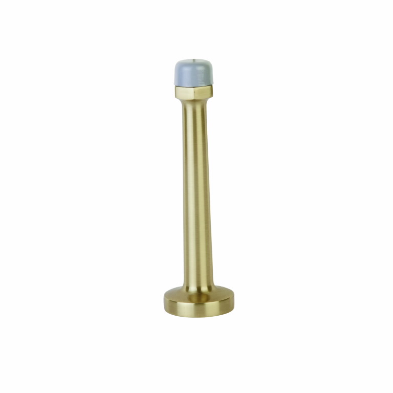 Door Stop - French Antique Brass - 4 in. - Solid Brass Construction