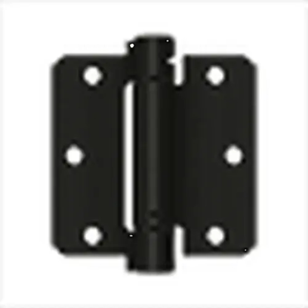 DSH35R41B 3.5 x 3.5 x 0.25 in. Spring Hinge - Flat Black Finish