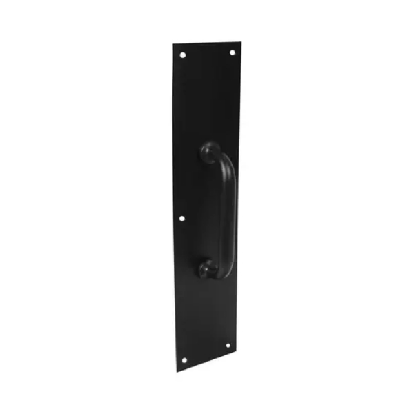 DD0920135BL 3.5 x 15 in. Solid Brass Pull Plate - Matte Black Finish