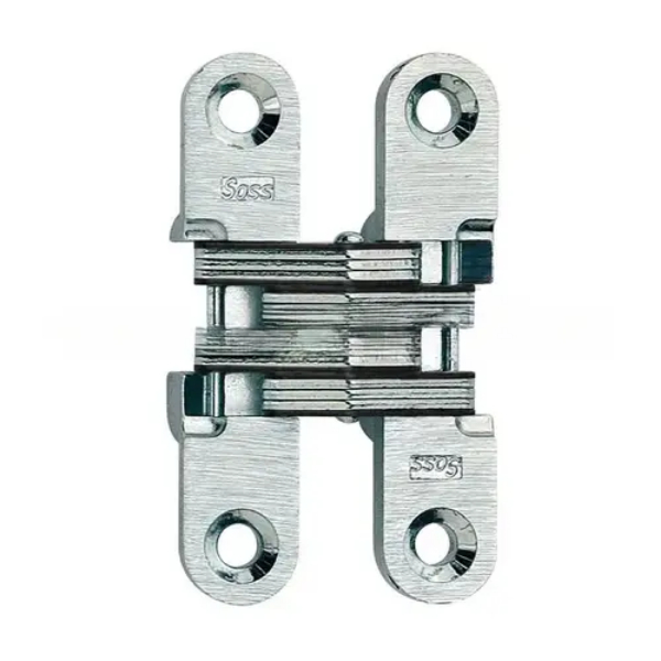 204CUS15 0.5 x 2.37 in. Light Duty Invisible Hinge for 0.75 in. Doors, Satin Nickel Finish