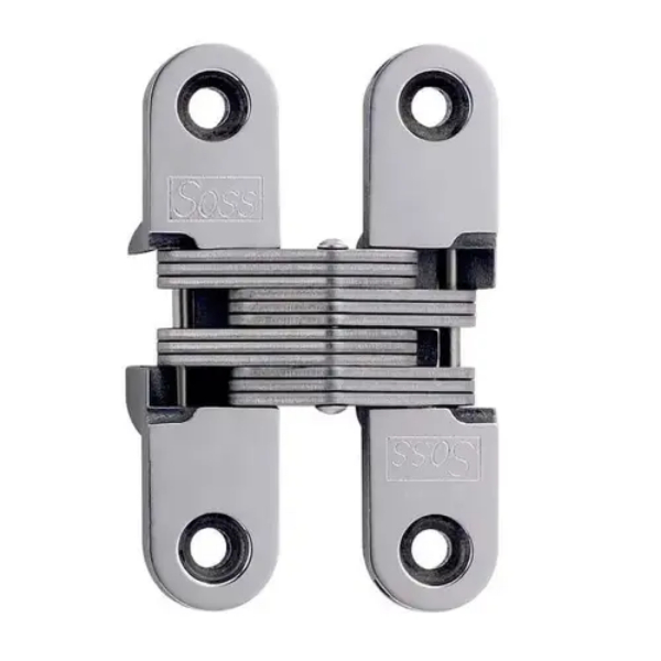 208SSUS32D 0.62 x 2.75 in. Medium Duty Invisible Hinge for 1 in. Doors - Satin Stainless Steel Finish