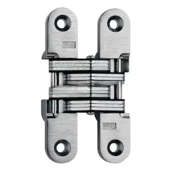 212SSUS32D 0.75 x 3.75 in. Medium Duty Invisible Hinge for 1.12 in. Doors, Satin Stainless Steel Finish