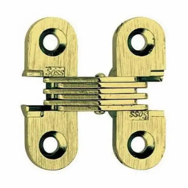 303CUS4 0.5 x 1.51 in. Medium Duty Invisible Hinge Doors - Satin Brass Finish
