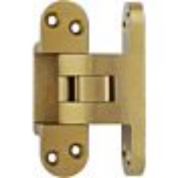 518US4 4.62 x 1.25 in. Wide Throw Invisible Hinge - Satin Brass Finish