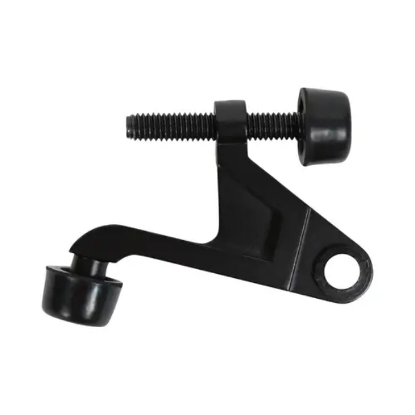 DD0241BL Heavy Duty Hinge Pin Door Stop - Matte Black Finish