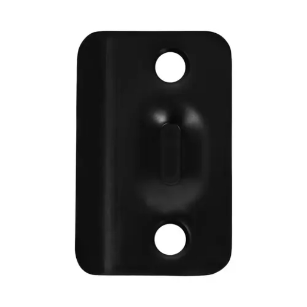 DD05100BL Round Corner Strike for Ball Catch - Matte Black Finish