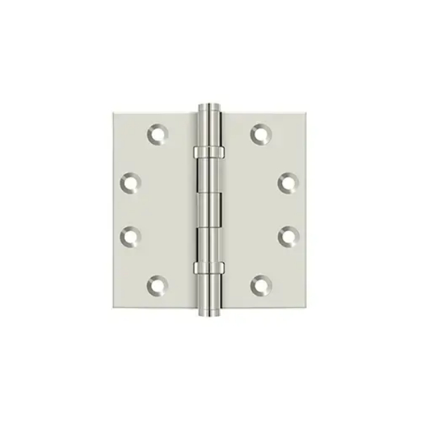 DSB45B14 4.5 x 4.5 in. Square Hinges, Ball Bearings - Polished Nickel