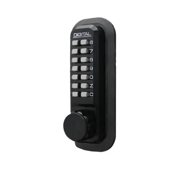 2210JBMG Mechanical Keyless Deadbolt with Single Combination Jet - Black Marine Grade Finish