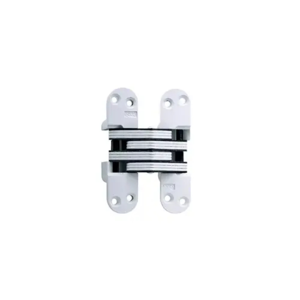 218WH 1.12 x 4.62 in. Heavy Duty Invisible Hinge for 1.75 in. Doors - White Finish