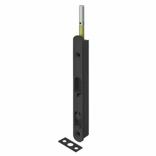 18EFBZ1B 18 in. Extension Flush Bolt - Solid Brass Flat - Black Finish