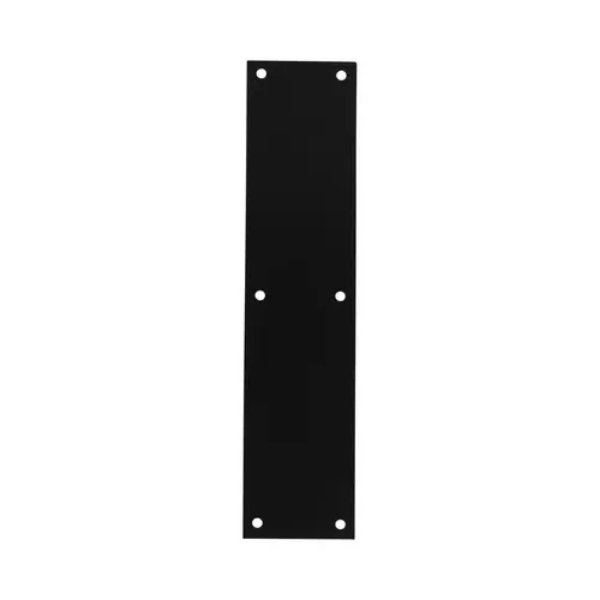 DD091035BL 3.5 x 15 in. Solid Brass Push Plate - Matte Black Finish