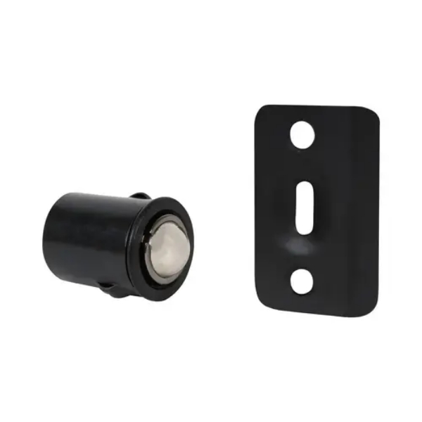DD0530BL Adjustable Ball Catch - Drive-In Style - Matte Black Finish