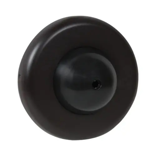 DD0257BL 2.5 in. Diameter Convex Wall Stop - Matte Black Finish