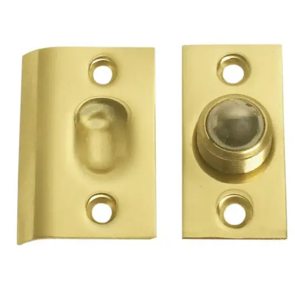 8802US3 Ball Catch - Bright Brass Finish