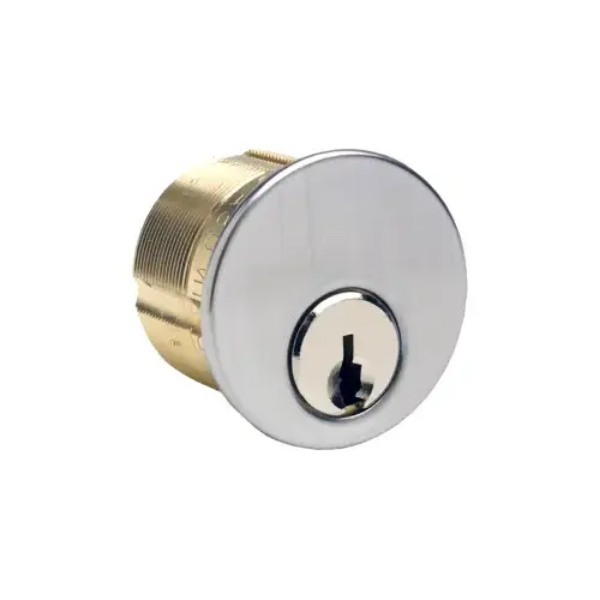 M100SC26DATA2 1 in. Keyed Alike K2 5 Pin Mortise Cylinder with Schlage C Keyway - Satin Chrome Finish