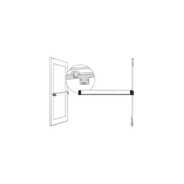 8611LR36 8600 Narrow Stile CVR Exit Device with Electronic Latch Retraction