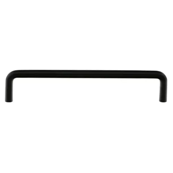 86249US19 Wire Cabinet Pull - 6 in. Center To Center Flat Black Finish