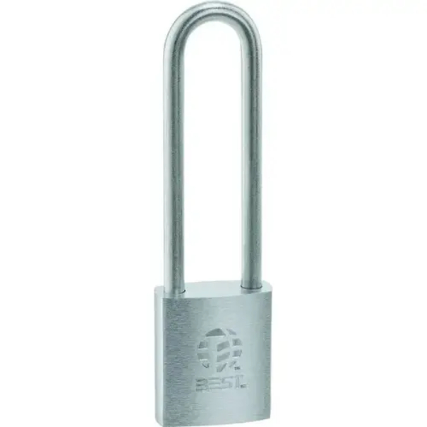 21B782L 0.31 in. Brass 4 in. Shackle 7 Pin Padlock, Non Key Retained