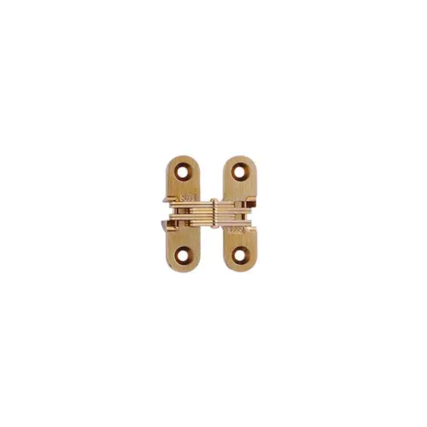 203CUS4 1.75 in. Invisible Hinge, 0.75 in. Minimum Door Thickness, Satin Brass