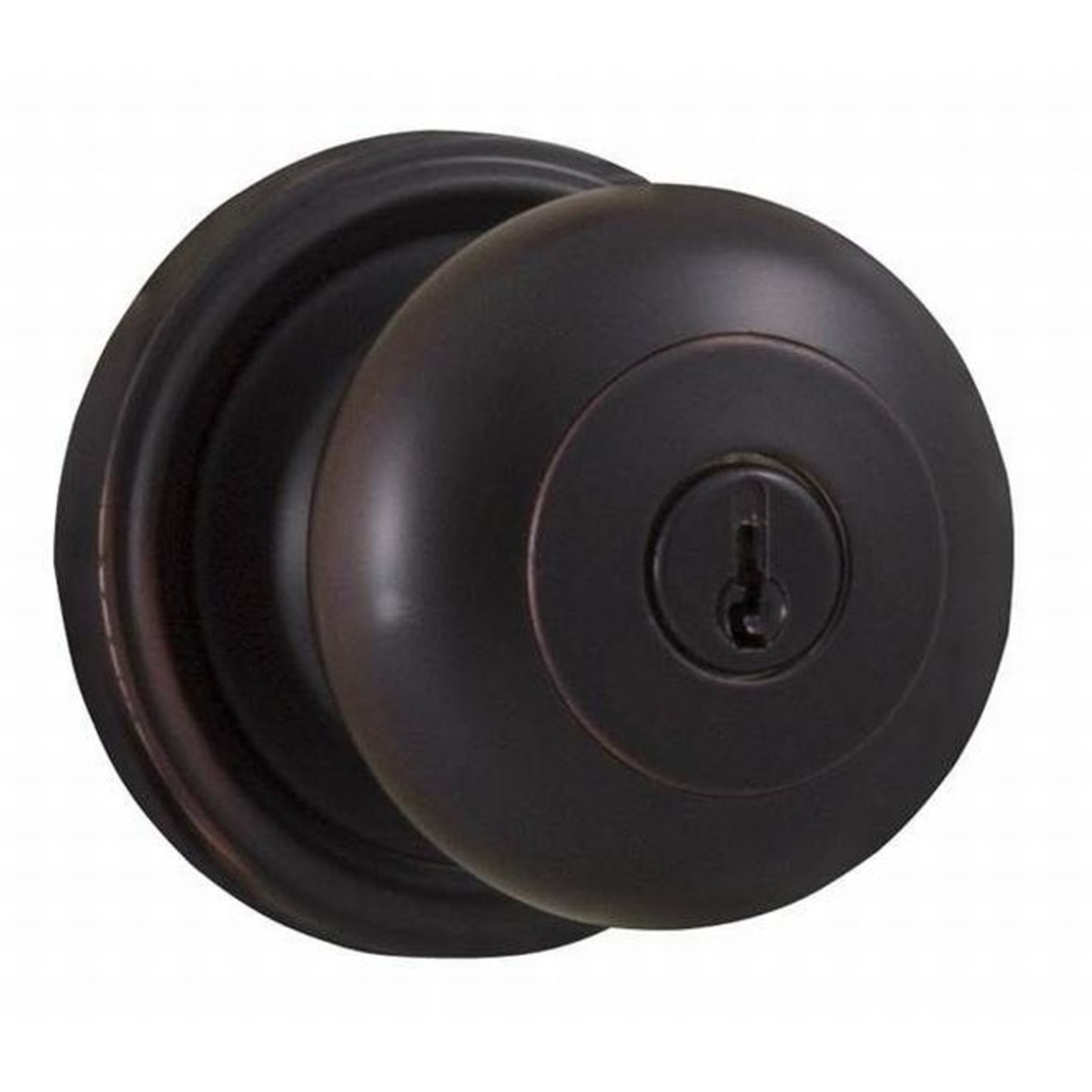 00640I2I2SL23MB Impresa Entry Lock with Adjustable Latch & Full Lip Strike - Metal Black Finish
