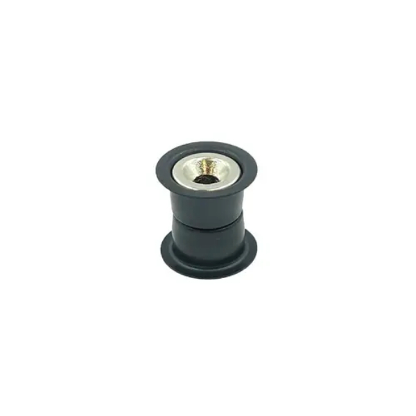 Concealed Magnetic Catch with Adjustable Strength for 16 mm to 30 mm Door Black Finish