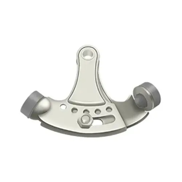Hinge Pin Stop, Hinge Mounted, Adjustable Bright Nickel