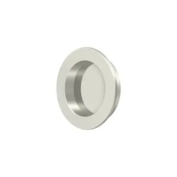 FP238U14 2.37 in. Diameter Pocket Door Round Flush Pull - Bright Nickel