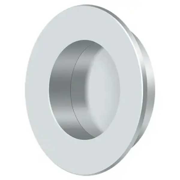 FP178U26 1.87 in. Diameter Pocket Door Round Flush Pull - Polished Chrome