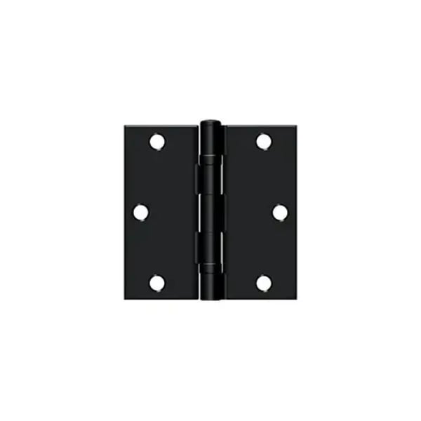 S35BBU1B-R 3.5 x 3.5 in. Ball Bearing Square Hinge - Paint Black
