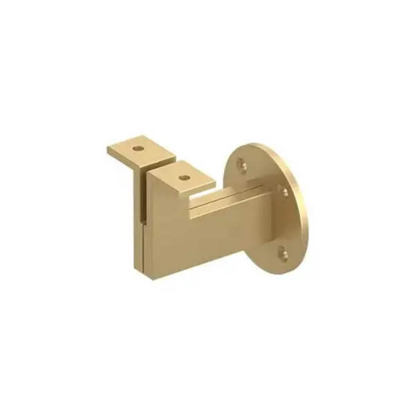 HRBM325U4 3.25 in. Projection Heavy Duty Modern Handrail Bracket - Brushed Brass