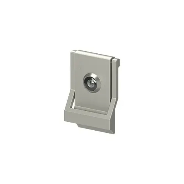 DKMV4U15 Modern Door Knocker, Solid Brass - Brushed Nickel