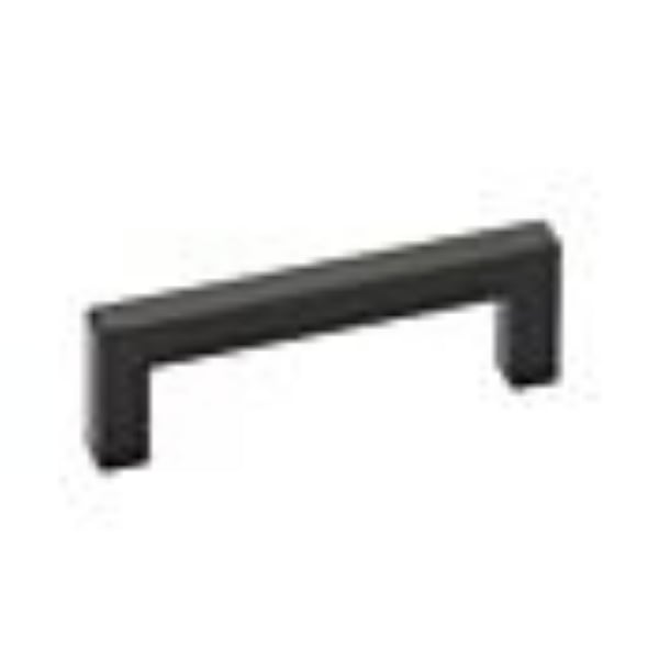 86710US19 Warwick 12 in. Center to Center Cabinet Pull - Flat Black Finish