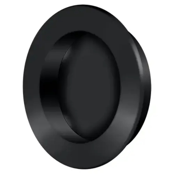 FP238U19 2.37 in. Round Flush Pull - Matte Black