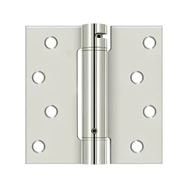 DSH44U14 4 x 4 in. Spring Hinge - Polished Nickel