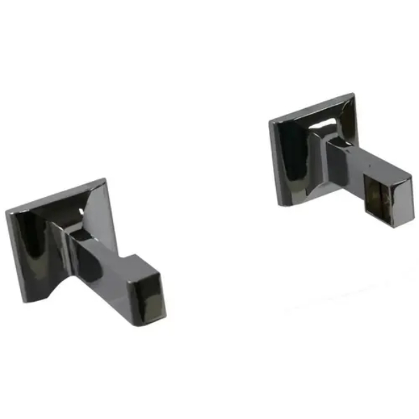 BC2CP13800 0.75 in. Campbell Collection Square Towel Bar Posts - Bright Chrome Finish
