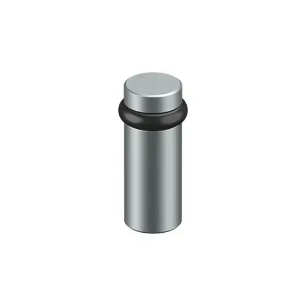 UFB6000U26D 3 in. Round Universal Floor Bumper - Satin Chrome Finish