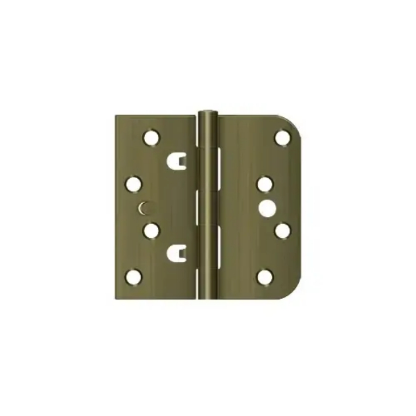 DE44058TT5 4 x 4 x 0.62 in. Square Hinge - Antique Brass